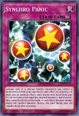 Synchro Panic Yu-Gi-Oh card