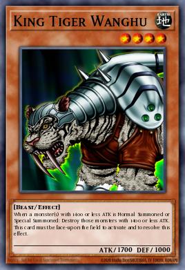 King Tiger Wanghu Yu-Gi-Oh card