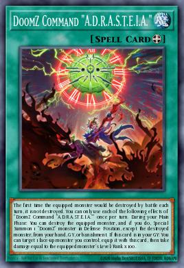 DoomZ Command "A.D.R.A.S.T.E.I.A." Yu-Gi-Oh card