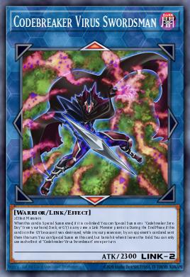 Codebreaker Virus Swordsman Yu-Gi-Oh card