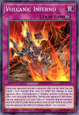 Volcanic Inferno Yu-Gi-Oh card