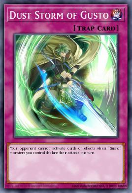Dust Storm of Gusto Yu-Gi-Oh card