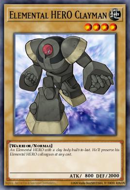 Elemental HERO Clayman Yu-Gi-Oh card