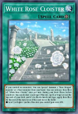 White Rose Cloister Yu-Gi-Oh card