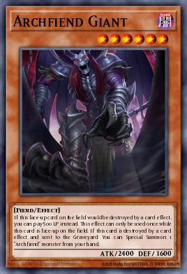 Archfiend Giant Yu-Gi-Oh card