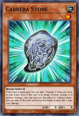 Cabrera Stone Yu-Gi-Oh card