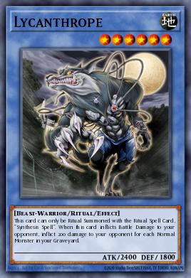 Lycanthrope Yu-Gi-Oh card