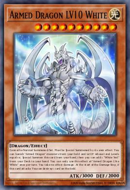 Armed Dragon LV10 White Yu-Gi-Oh card
