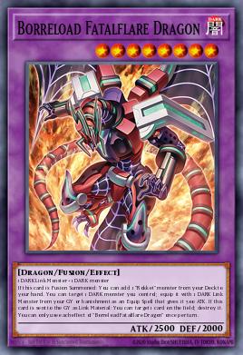 Borreload Fatalflare Dragon Yu-Gi-Oh card