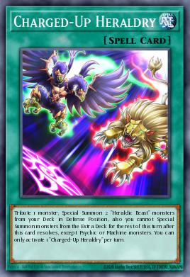 Charged-Up Heraldry Yu-Gi-Oh card
