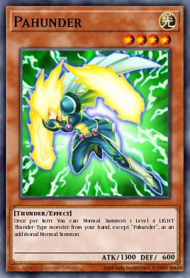 Pahunder Yu-Gi-Oh card