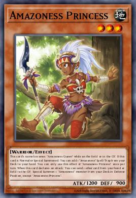 Amazoness Princess Yu-Gi-Oh card