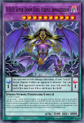 D/D/D Super Doom King Purple Armageddon Yu-Gi-Oh card