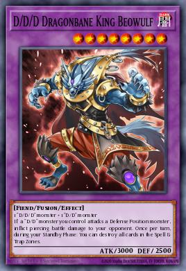 D/D/D Dragonbane King Beowulf Yu-Gi-Oh card