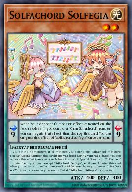 Solfachord Solfegia Yu-Gi-Oh card