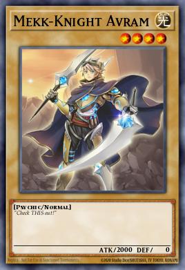 Mekk-Knight Avram Yu-Gi-Oh card
