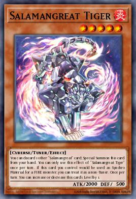 Salamangreat Tiger Yu-Gi-Oh card