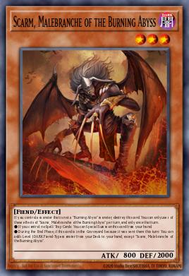 Scarm, Malebranche of the Burning Abyss Yu-Gi-Oh card