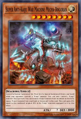 Super Anti-Kaiju War Machine Mecha-Dogoran Yu-Gi-Oh card