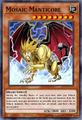Mosaic Manticore Yu-Gi-Oh card