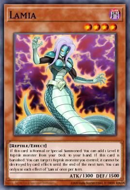 Lamia Yu-Gi-Oh card