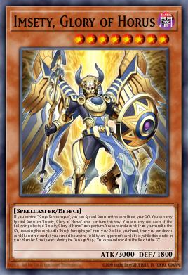 Imsety, Glory of Horus Yu-Gi-Oh card