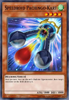 Speedroid Pachingo-Kart Yu-Gi-Oh card