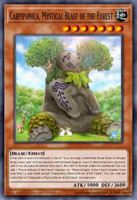 Carpiponica, Mystical Beast of the Forest Yu-Gi-Oh card