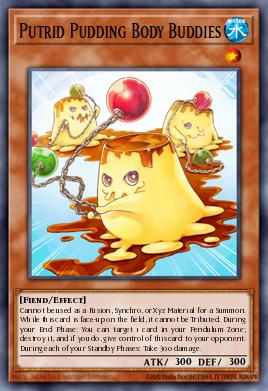 Putrid Pudding Body Buddies Yu-Gi-Oh card