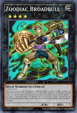 Zoodiac Broadbull Yu-Gi-Oh card
