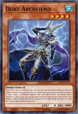 Duke Archfiend Yu-Gi-Oh card