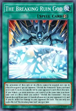 The Breaking Ruin God Yu-Gi-Oh card