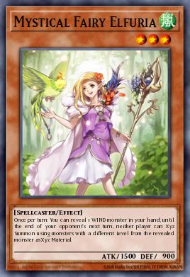 Mystical Fairy Elfuria Yu-Gi-Oh card