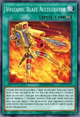 Volcanic Blaze Accelerator Yu-Gi-Oh card