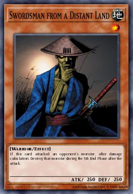 Swordsman from a Distant Land Yu-Gi-Oh card