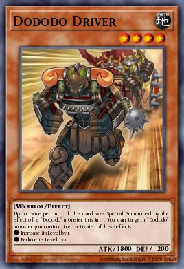 Dododo Driver Yu-Gi-Oh card