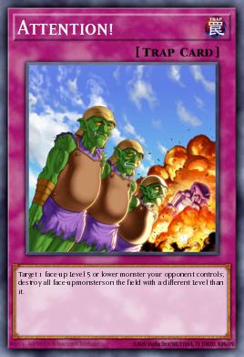 Attention! Yu-Gi-Oh card
