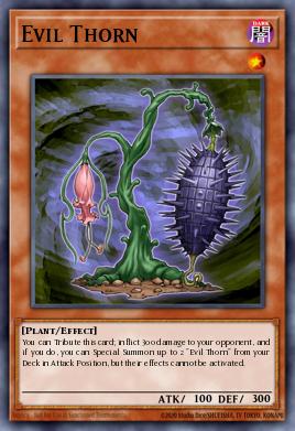 Evil Thorn Yu-Gi-Oh card