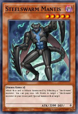 Steelswarm Mantis Yu-Gi-Oh card