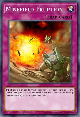 Minefield Eruption Yu-Gi-Oh card