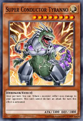 Super Conductor Tyranno Yu-Gi-Oh card