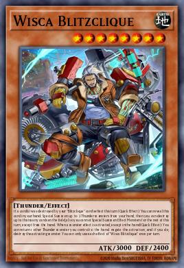 Wisca Blitzclique Yu-Gi-Oh card