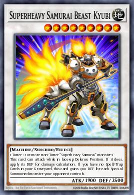 Superheavy Samurai Beast Kyubi Yu-Gi-Oh card