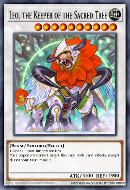 Leo, the Keeper of the Sacred Tree Yu-Gi-Oh card