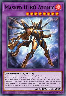 Masked HERO Atomic Yu-Gi-Oh card
