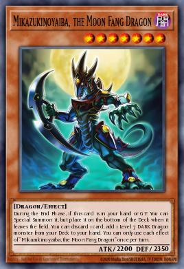 Mikazukinoyaiba, the Moon Fang Dragon Yu-Gi-Oh card