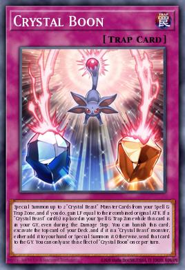 Crystal Boon Yu-Gi-Oh card