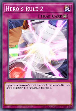 Hero's Rule 2 Yu-Gi-Oh card