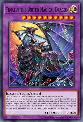 Timaeus the United Magical Dragon Yu-Gi-Oh card