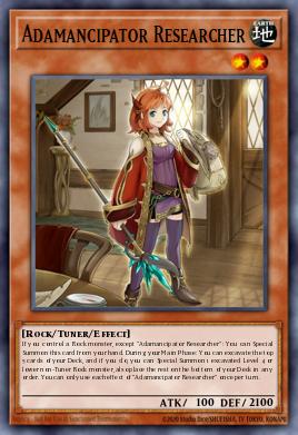 Adamancipator Researcher Yu-Gi-Oh card